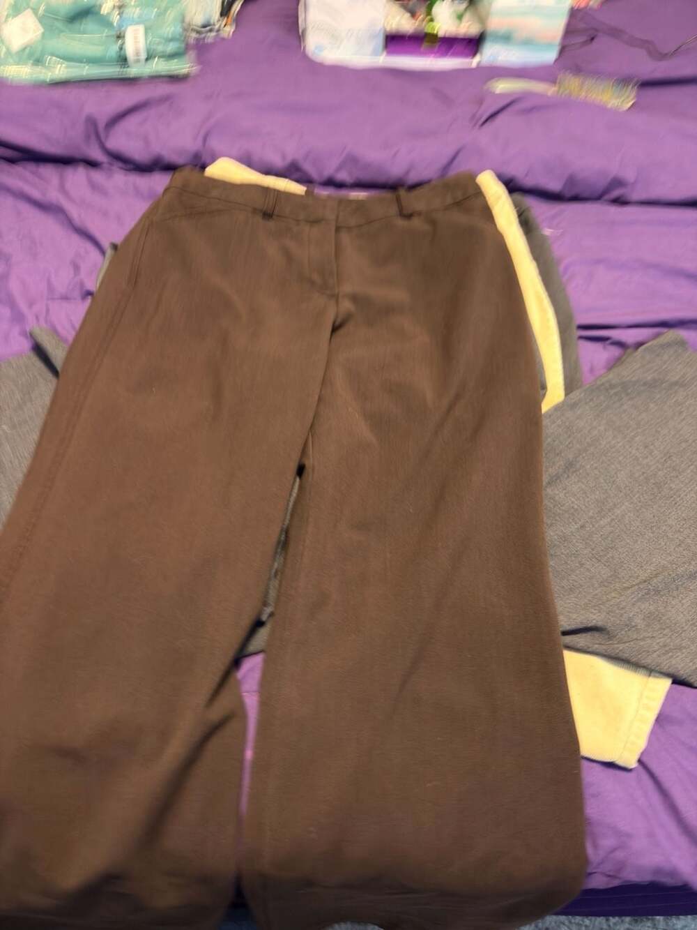 Norton McNaughton Women's Size 12 Brown Stretch Dress Pants